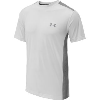 UNDER ARMOUR Mens ArmourVent Short Sleeve T Shirt   Size Small, White/steel