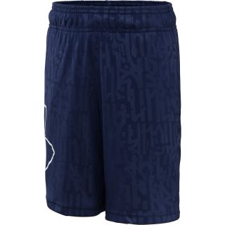 UNDER ARMOUR Boys Allover Shorts   Size Large, Midnight Navy/white