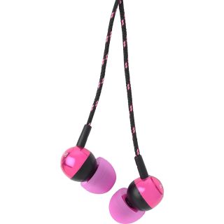 IHOME Colortunes Noise Isolating Earphones with Volume Control, Pink