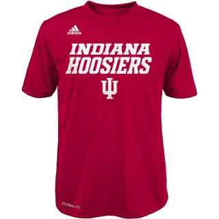adidas Youth Indiana Hoosiers Basic Team Short Sleeve T Shirt   Size Small, Red