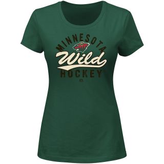 MAJESTIC ATHLETIC Womens Minnesota Wild Behind The Glass Short Sleeve T Shirt  