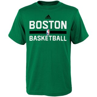 adidas Youth Boston Celtics Practice Short Sleeve T Shirt   Size Small, Kelly