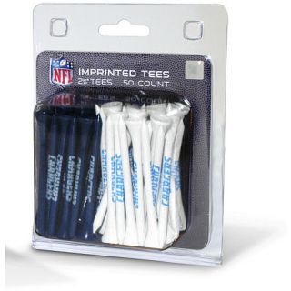 Team Golf San Diego Chargers 50 Count Imprinted Tee Pack (637556326553)
