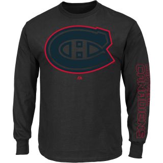 MAJESTIC ATHLETIC Mens Montreal Canadiens Goal Crease Long Sleeve T Shirt  