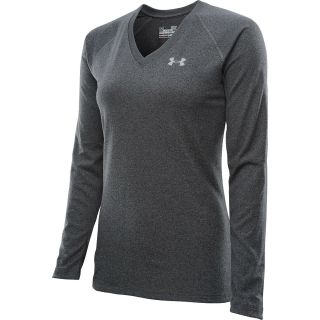 UNDER ARMOUR Womens Tech V Neck Long Sleeve T Shirt   Size Small,