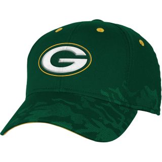 NFL Team Apparel Youth Green Bay Packers Shield Black Snapback Cap   Size