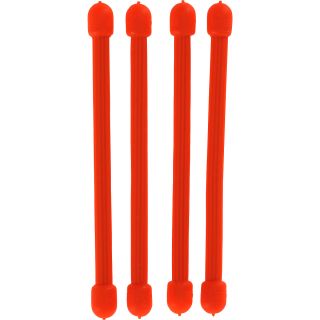 NITE IZE Gear Tie Reusable 3 inch Rubber Twist Ties   4 Pack, Bright Orange