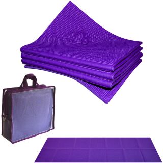 Khataland YoFoMat , Folding ECO Yoga Mat, Extra Long 72x24x1/6(4mm), Royal