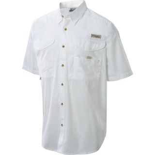 COLUMBIA Mens Bonehead Short Sleeve Shirt   Size 3x Tall, White