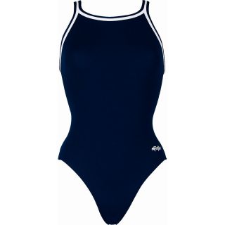 Dolfin Chloroban Team Solid Suit Womens   Size 40, Navy (9582C 490 40)