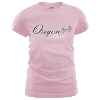 MJ Soffe Womens Oregon Ducks T Shirt   Soft Pink   Size Small, Oregon Ducks