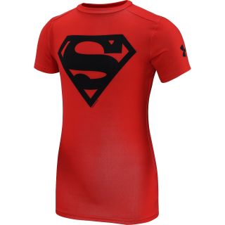 UNDER ARMOUR Boys Alter Ego Superman Fitted Short Sleeve T Shirt   Size