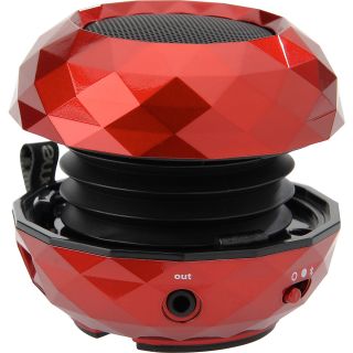 iHOME Dusk Bluetooth Rechargeable Wireless Speaker, Red