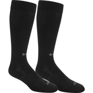 NIKE Mens Pro Compression Baseball Socks   2 Pack   Size Small, Black/charcoal