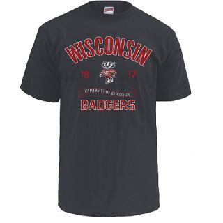 MJ Soffe Mens Wisconsin Badgers T Shirt   Size Small, Wis Badgers Black