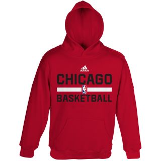 adidas Youth Chicago Bulls Practice Logo Fleece Hoody   Size Medium