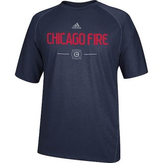 adidas Mens Chicago Fire Authentic ClimaLite Short Sleeve T Shirt   Size