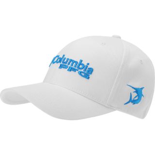 COLUMBIA Mens PFG Fitted Cap   Size S/m, White