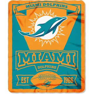 NORTHWEST Miami Dolphins Marquee Style Fleece Blanket