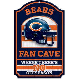 WINCRAFT Chicago Bears 11x7 Inch Fan Cave Wooden Sign