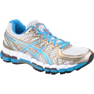 ASICS Womens GEL Kayano 20 Running Shoes   Size 6, White/island Blue