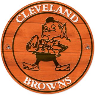 Wincraft Cleveland Browns Round Wooden Sign (56574011)