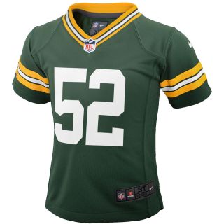 NIKE Youth Green Bay Packers Clay Matthews Game Team Color Jersey, Ages 4 7  