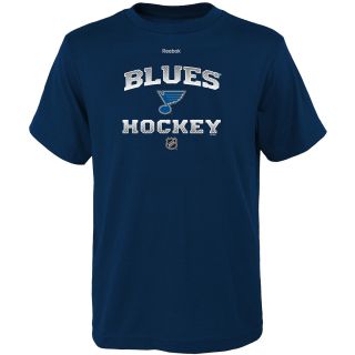 REEBOK Youth Saint Louis Blues Authentic Elite Short Sleeve T Shirt   Size