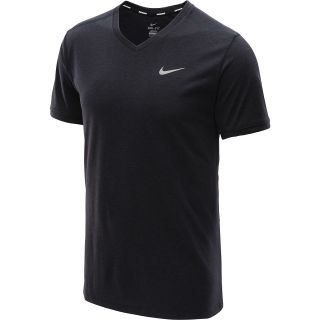 NIKE Mens Tailwind Short Sleeve Running T Shirt   Size Medium, Black/purple