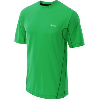ASICS Mens Color Punch Short Sleeve T Shirt   Size Xl, Green/black