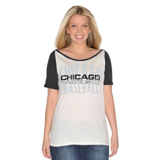 G III Womens Chicago White Sox Dinger Short Sleeve T Shirt   Size Small