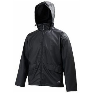HELLY HANSEN Voss Waterproof Jacket   Size Large, Black