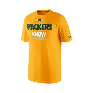 NIKE Mens Green Bay Packers Draft 2 Packers Know Football Short Sleeve T 