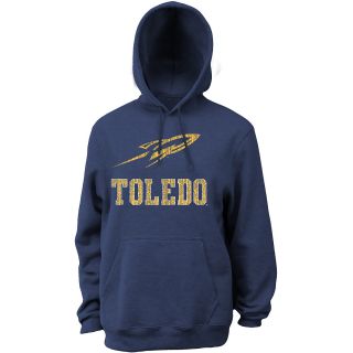 Classic Mens Toledo Rockets Hooded Sweatshirt   Navy   Size Large, Toledo