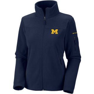 COLUMBIA Womens Michigan Wolverines Give and Go Full Zip Fleece Jacket   Size