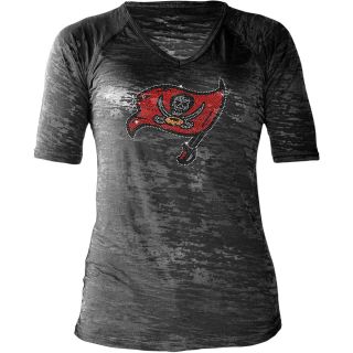 Touch By Alyssa Milano Womens Tampa Bay Buccaneers Rhinestone Logo T Shirt  