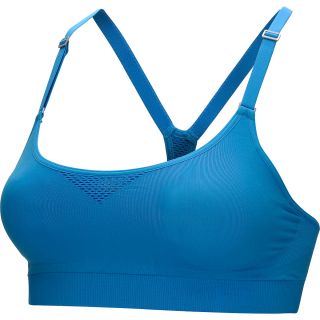 UNDER ARMOUR Womens Seamless Advantage Sports Bra   Size Xl, Electric Blue