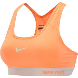 NIKE Womens Pro Padded Sports Bra   Size Large, Atomic Orange/grey
