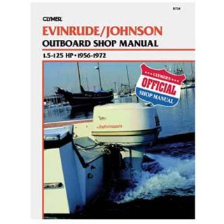 Clymer Evinrude/Johnson Outboard Shop Manual 1.5 125 HP 1956 1972 (1219734)