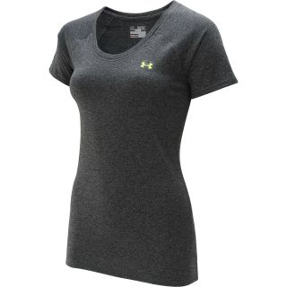 UNDER ARMOUR Womens Go The Distance Short Sleeve T Shirt   Size Xl, Carbon/x 