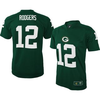 NFL Team Apparel Youth Green Bay Packers Aaron Rodgers Fashion Performance Name