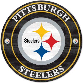 Wincraft Pittsburgh Steelers Round Wooden Sign (56728012)