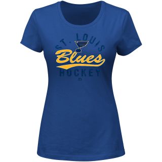 MAJESTIC ATHLETIC Womens St. Louis Blues Behind The Glass Short Sleeve T Shirt