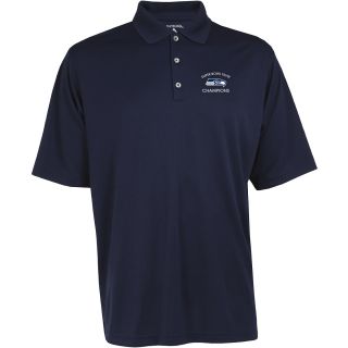 Antigua Seattle Seahawks Super Bowl XLVIII Champions Mens Exceed Polo   Size
