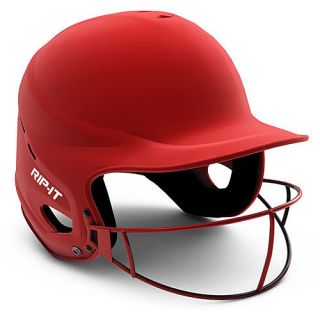 RIP IT Fit Matte with Vision Pro Fastpitch Softball Helmet   Adult, Red (VISX M 