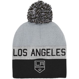 REEBOK Youth Los Angeles Kings Uncuffed Pom Knit Hat   Size Youth