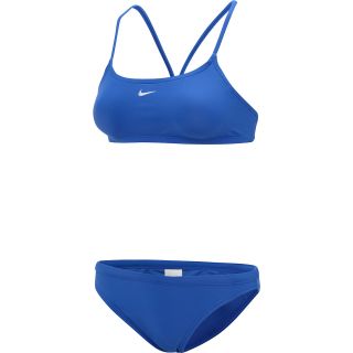 NIKE Womens Core Solid Two Piece Swimsuit   Size 14, Royal