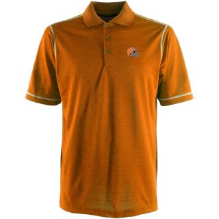 Antigua Cleveland Browns Mens Icon Polo   Size Large, Mango/white (ANT BROWNS
