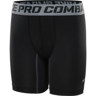 NIKE Boys Pro Combat Core Compression Shorts   Size Medium, Black/grey