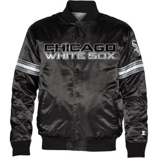Chicago White Sox Logo Black Jacket (STARTER)   Size Medium, Black